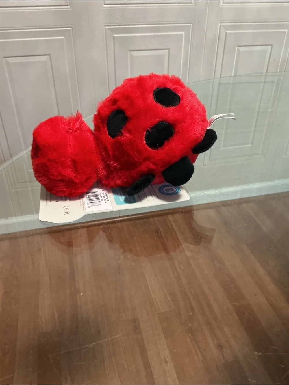 Brand New Giftable Ladybug Ball Body Dog Toy with Squeaker 7” ,